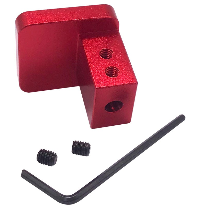 imUfer Hood Latch Release Handle Cable Repair Kit Billet Aluminum for CRV 1997-2006,Element 2003-2011,Ridgeline 2006-2014,Civic 1996-2011(Red) - Image 5
